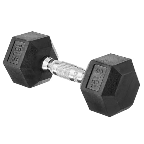 Amazon Basics Amazon Basics Rubber Hex Dumbbell (sold as a single)