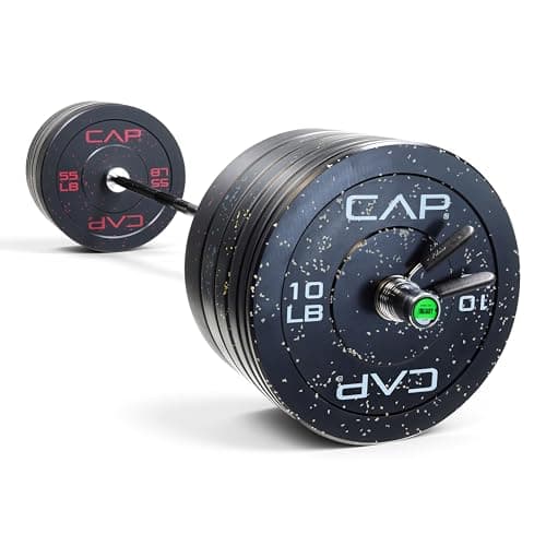 CAP Barbell CAP Barbell 370 lb Economy Olympic Weight Set (7 ft bar + bumpers)