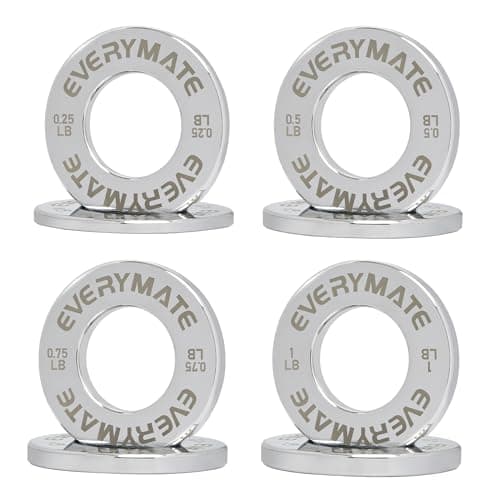 EVERYMATE EVERYMATE Chrome Fractional Plates (Set of 8, with Bag)