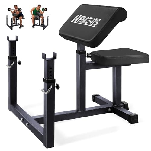 HEMERIS HEMERIS Preacher Curl Bench (450 lb, 6-level seat)