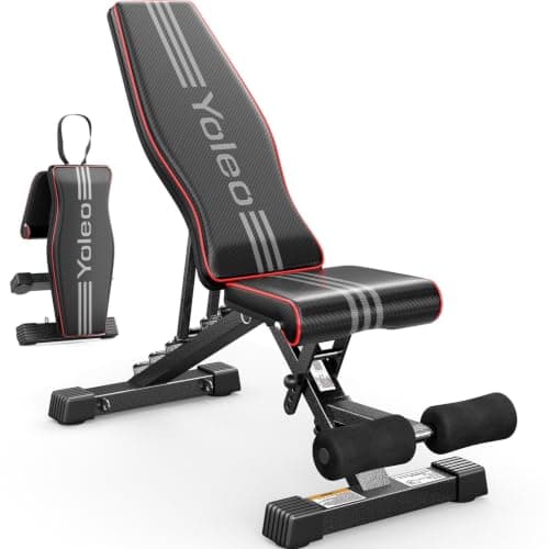 YOLEO YOLEO Adjustable Weight Bench (ASTM-Certified 827 lb)