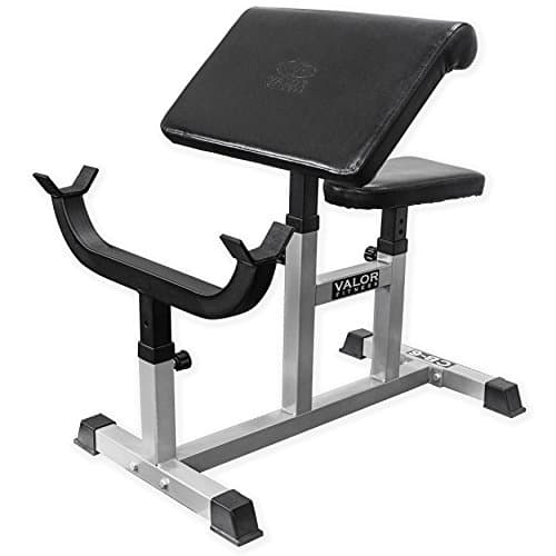 Valor Fitness Valor Fitness Preacher Curl Bench (Contoured Arm Pad)