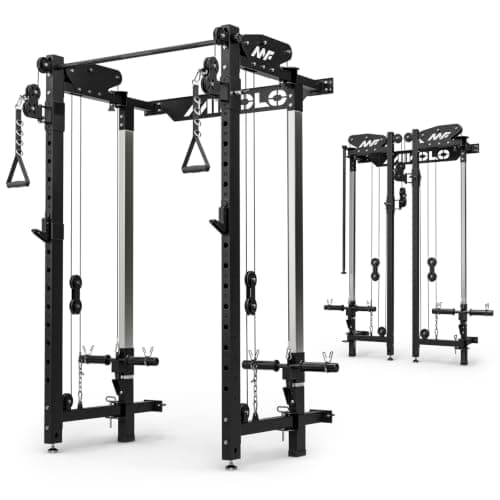 Mikolo Mikolo Folding Wall-Mounted Rack with Cable Crossover & Lat