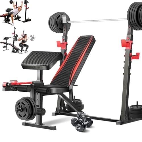 Aceshin Aceshin Olympic Bench with Leg Extension & Preacher Curl (900 lb)