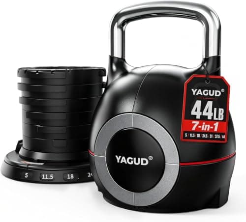 Yagud Yagud Adjustable Kettlebell, 44 lb (7 levels)