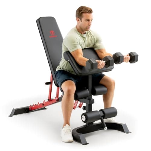 Marcy Marcy Adjustable Weight Bench with Preacher Curl Pad (SB-7799)