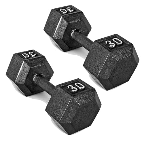 CAP Barbell CAP Cast Iron Hex Dumbbells (30 lb pair)