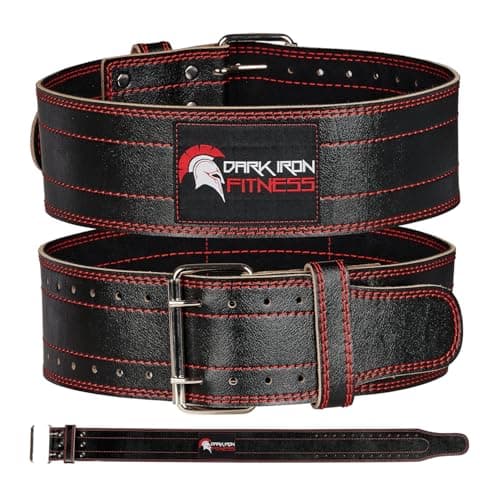 Dark Iron Fitness Dark Iron Fitness Genuine Leather Belt (4 in, double prong)