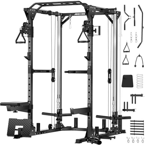 JEEKEE JEEKEE Power Cage with Cable Crossover (2,000 lb)